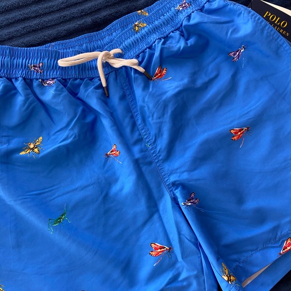 ❌SOLD❌ Polo Ralph Lauren Bug Print Swimming Trunks - Picture 3 of 6